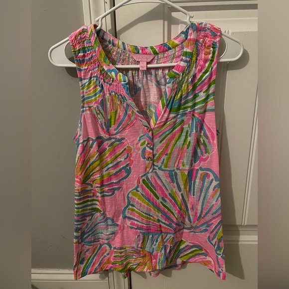 Lilly Pulitzer tank top, seashell print - Picture 1 of 2